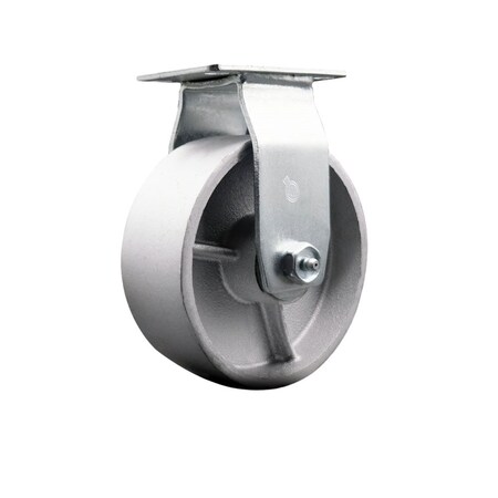 Service Caster 5'' Semi Steel Cast Iron Wheel Rigid Caster with Bronze Bearing SCC-20R520-SSBZ